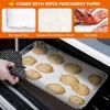 imageEfar Baking Cookie Sheet Set of 2 124x97 Stainless Steel Baking Sheet Pan for Oven with 50 Parchment Paper Rectangle Baking Tray for Cooking Roasting Rust Free ampamp Heavy Duty Dishwasher Safe2