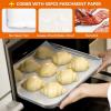 imageEfar Baking Cookie Sheet Set of 2 124x97 Stainless Steel Baking Sheet Pan for Oven with 50 Parchment Paper Rectangle Baking Tray for Cooking Roasting Rust Free ampamp Heavy Duty Dishwasher Safe2