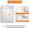 imageEfar Baking Cookie Sheet Set of 2 124x97 Stainless Steel Baking Sheet Pan for Oven with 50 Parchment Paper Rectangle Baking Tray for Cooking Roasting Rust Free ampamp Heavy Duty Dishwasher Safe2