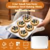 imageEfar Cookie Sheet for Baking 18x13 Stainless Steel Baking Sheet Pan for Oven Large Non Toxic Metal Baking Tray for Cake Cookies Healthy ampamp Rust Free Mirror Finish ampamp Dishwasher Safe 1 Pack1