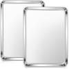 imageEfar Cookie Sheet for Baking 18x13 Stainless Steel Baking Sheet Pan for Oven Large Non Toxic Metal Baking Tray for Cake Cookies Healthy ampamp Rust Free Mirror Finish ampamp Dishwasher Safe 1 Pack2