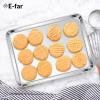 imageEfar Cookie Sheet for Baking 18x13 Stainless Steel Baking Sheet Pan for Oven Large Non Toxic Metal Baking Tray for Cake Cookies Healthy ampamp Rust Free Mirror Finish ampamp Dishwasher Safe 1 Pack2