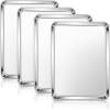 imageEfar Cookie Sheet for Baking 18x13 Stainless Steel Baking Sheet Pan for Oven Large Non Toxic Metal Baking Tray for Cake Cookies Healthy ampamp Rust Free Mirror Finish ampamp Dishwasher Safe 1 Pack4