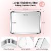 imageEfar Cookie Sheet for Baking 18x13 Stainless Steel Baking Sheet Pan for Oven Large Non Toxic Metal Baking Tray for Cake Cookies Healthy ampamp Rust Free Mirror Finish ampamp Dishwasher Safe 1 Pack2