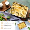 imageEfar Cookie Sheet for Baking 18x13 Stainless Steel Baking Sheet Pan for Oven Large Non Toxic Metal Baking Tray for Cake Cookies Healthy ampamp Rust Free Mirror Finish ampamp Dishwasher Safe 1 Pack1