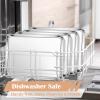 imageEfar Cookie Sheet for Baking 18x13 Stainless Steel Baking Sheet Pan for Oven Large Non Toxic Metal Baking Tray for Cake Cookies Healthy ampamp Rust Free Mirror Finish ampamp Dishwasher Safe 1 Pack4