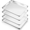 imageEfar Cookie Sheet for Baking 18x13 Stainless Steel Baking Sheet Pan for Oven Large Non Toxic Metal Baking Tray for Cake Cookies Healthy ampamp Rust Free Mirror Finish ampamp Dishwasher Safe 1 Pack4