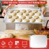 imageEfar Cookie Sheet for Baking 18x13 Stainless Steel Baking Sheet Pan for Oven Large Non Toxic Metal Baking Tray for Cake Cookies Healthy ampamp Rust Free Mirror Finish ampamp Dishwasher Safe 1 Pack1