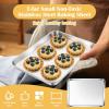 imageEfar Cookie Sheet for Baking 18x13 Stainless Steel Baking Sheet Pan for Oven Large Non Toxic Metal Baking Tray for Cake Cookies Healthy ampamp Rust Free Mirror Finish ampamp Dishwasher Safe 1 Pack2