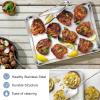 imageEfar Cookie Sheet for Baking 18x13 Stainless Steel Baking Sheet Pan for Oven Large Non Toxic Metal Baking Tray for Cake Cookies Healthy ampamp Rust Free Mirror Finish ampamp Dishwasher Safe 1 Pack3