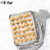 imageEfar Cookie Sheet for Baking 18x13 Stainless Steel Baking Sheet Pan for Oven Large Non Toxic Metal Baking Tray for Cake Cookies Healthy ampamp Rust Free Mirror Finish ampamp Dishwasher Safe 1 Pack1