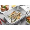 imageEfar Lasagna Pan Set of 2 Deep Stainless Steel Baking Pans 1275 x10 x32 Inches Rectangular Metal Roasting Baking Dish Bakeware for Oven NonToxic ampamp Heavy Duty Dishwasher Safe1275 x 10