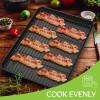 imageEfar Nonstick Baking Sheet with Rack Set 9 x 7 x 1 Inch Cookie Sheet Baking Pan with Cooling Rack for Toaster Oven Commercial Grade ampamp NonToxic Easy to Clean16 x 12 inch