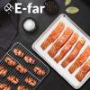 imageEfar Small Baking Sheet with Wire Rack 2 Pans  2 Racks Stainless Steel Cookie Sheets Trays ampamp Cooling Rack for Toaster Oven Non Toxic ampamp Warp Resistant Oven ampamp Dishwasher Safe 105 x 83 x 1 Inch177x13