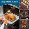 imageEfar Small Baking Sheet with Wire Rack 2 Pans  2 Racks Stainless Steel Cookie Sheets Trays ampamp Cooling Rack for Toaster Oven Non Toxic ampamp Warp Resistant Oven ampamp Dishwasher Safe 105 x 83 x 1 Inch177x13