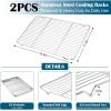 imageEfar Small Baking Sheet with Wire Rack 2 Pans  2 Racks Stainless Steel Cookie Sheets Trays ampamp Cooling Rack for Toaster Oven Non Toxic ampamp Warp Resistant Oven ampamp Dishwasher Safe 105 x 83 x 1 Inch177x13