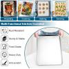 imageEfar Small Baking Sheet with Wire Rack 2 Pans  2 Racks Stainless Steel Cookie Sheets Trays ampamp Cooling Rack for Toaster Oven Non Toxic ampamp Warp Resistant Oven ampamp Dishwasher Safe 105 x 83 x 1 Inch177x13