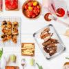 imageEfar Stainless Steel Baking Sheet with Wire Rack Set 16 x 12 Cookie Sheet Baking Pan for Oven Rimmed Large Metal Tray with Cooling Rack for Cooking Roasting NonToxic ampamp Dishwasher Safe93x73