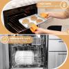 imageEfar Stainless Steel Baking Sheet with Wire Rack Set 16 x 12 Cookie Sheet Baking Pan for Oven Rimmed Large Metal Tray with Cooling Rack for Cooking Roasting NonToxic ampamp Dishwasher Safe93x73