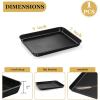 imageEfar Toaster Oven Tray 105x8x1 Inch Nonstick Baking Cookies Sheet Pan for Oven Small Metal Carbon Steel Baking Pan for Bacon Steak Nontoxic ampamp Easy Clean Heat ampamp Warp Resistant1