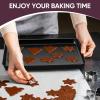 imageEfar Toaster Oven Tray 105x8x1 Inch Nonstick Baking Cookies Sheet Pan for Oven Small Metal Carbon Steel Baking Pan for Bacon Steak Nontoxic ampamp Easy Clean Heat ampamp Warp Resistant2
