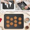 imageEfar Toaster Oven Tray 105x8x1 Inch Nonstick Baking Cookies Sheet Pan for Oven Small Metal Carbon Steel Baking Pan for Bacon Steak Nontoxic ampamp Easy Clean Heat ampamp Warp Resistant2