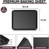 imageEfar Toaster Oven Tray 105x8x1 Inch Nonstick Baking Cookies Sheet Pan for Oven Small Metal Carbon Steel Baking Pan for Bacon Steak Nontoxic ampamp Easy Clean Heat ampamp Warp Resistant2