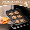 imageEfar Toaster Oven Tray 105x8x1 Inch Nonstick Baking Cookies Sheet Pan for Oven Small Metal Carbon Steel Baking Pan for Bacon Steak Nontoxic ampamp Easy Clean Heat ampamp Warp Resistant2