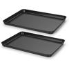 imageEfar Toaster Oven Tray 105x8x1 Inch Nonstick Baking Cookies Sheet Pan for Oven Small Metal Carbon Steel Baking Pan for Bacon Steak Nontoxic ampamp Easy Clean Heat ampamp Warp Resistant2