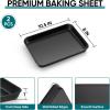 imageEfar Toaster Oven Tray 105x8x1 Inch Nonstick Baking Cookies Sheet Pan for Oven Small Metal Carbon Steel Baking Pan for Bacon Steak Nontoxic ampamp Easy Clean Heat ampamp Warp Resistant2