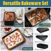 imageEfar Toaster Oven Tray 105x8x1 Inch Nonstick Baking Cookies Sheet Pan for Oven Small Metal Carbon Steel Baking Pan for Bacon Steak Nontoxic ampamp Easy Clean Heat ampamp Warp Resistant6