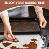 imageEfar Toaster Oven Tray 105x8x1 Inch Nonstick Baking Cookies Sheet Pan for Oven Small Metal Carbon Steel Baking Pan for Bacon Steak Nontoxic ampamp Easy Clean Heat ampamp Warp Resistant2