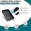 imageEfar Toaster Oven Tray 105x8x1 Inch Nonstick Baking Cookies Sheet Pan for Oven Small Metal Carbon Steel Baking Pan for Bacon Steak Nontoxic ampamp Easy Clean Heat ampamp Warp Resistant2