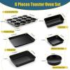 imageEfar Toaster Oven Tray 105x8x1 Inch Nonstick Baking Cookies Sheet Pan for Oven Small Metal Carbon Steel Baking Pan for Bacon Steak Nontoxic ampamp Easy Clean Heat ampamp Warp Resistant6