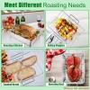 imageEfar Turkey Roasting Rack Stainless Steel Rib Rack for Roasting Grilling and Smoking 144 x 10 inches V Shaped ampamp Heavy Duty Dishwasher Safe LargeLarge
