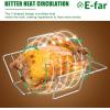 imageEfar Turkey Roasting Rack Stainless Steel Rib Rack for Roasting Grilling and Smoking 144 x 10 inches V Shaped ampamp Heavy Duty Dishwasher Safe LargeLarge