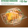 imageEfar Turkey Roasting Rack Stainless Steel Rib Rack for Roasting Grilling and Smoking 144 x 10 inches V Shaped ampamp Heavy Duty Dishwasher Safe LargeSmall