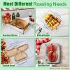 imageEfar Turkey Roasting Rack Stainless Steel Rib Rack for Roasting Grilling and Smoking 144 x 10 inches V Shaped ampamp Heavy Duty Dishwasher Safe LargeSmall