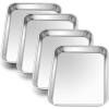 imageEfar Cookie Sheet for Baking 18x13 Stainless Steel Baking Sheet Pan for Oven Large Non Toxic Metal Baking Tray for Cake Cookies Healthy ampamp Rust Free Mirror Finish ampamp Dishwasher Safe 1 Pack4