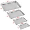 imageBaking Sheet and Rack Set Efar Stainless Steel Rimmed Cookie Sheet Baking Pans Toaster Oven Tray with Cooling Rack Non Toxic ampamp Healthy Rust Free ampamp Dishwasher Safe  8 Pieces 4 Pans ampamp 4 Racks