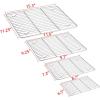 imageBaking Sheet and Rack Set Efar Stainless Steel Rimmed Cookie Sheet Baking Pans Toaster Oven Tray with Cooling Rack Non Toxic ampamp Healthy Rust Free ampamp Dishwasher Safe  8 Pieces 4 Pans ampamp 4 Racks