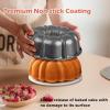 imageEfar 10 Inch Tube Cake Pan Nonstick Fluted Pan for Baking Pound Cake Heavy Duty Carbon Steel Round Baking Mold Easy Release ampamp Easy to Clean 10 Cup BlackGray