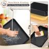 imageEfar 125 x 97 Inch Baking Pan Nonstick Stainless Steel Rectangle Cake Pan for Baking Brownies Casseroles Lasagna Stainless Steel Core ampamp Nonstick Coating Nontoxic ampamp Oven Safe1