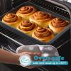 imageEfar 125 x 97 Inch Baking Pan Nonstick Stainless Steel Rectangle Cake Pan for Baking Brownies Casseroles Lasagna Stainless Steel Core ampamp Nonstick Coating Nontoxic ampamp Oven Safe1