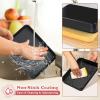 imageEfar 125 x 97 Inch Baking Pan Nonstick Stainless Steel Rectangle Cake Pan for Baking Brownies Casseroles Lasagna Stainless Steel Core ampamp Nonstick Coating Nontoxic ampamp Oven Safe1