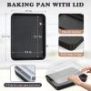 imageEfar 125 x 97 Inch Baking Pan Nonstick Stainless Steel Rectangle Cake Pan for Baking Brownies Casseroles Lasagna Stainless Steel Core ampamp Nonstick Coating Nontoxic ampamp Oven Safe2