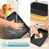 imageEfar 125 x 97 Inch Baking Pan Nonstick Stainless Steel Rectangle Cake Pan for Baking Brownies Casseroles Lasagna Stainless Steel Core ampamp Nonstick Coating Nontoxic ampamp Oven Safe1