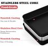 imageEfar 125 x 97 Inch Baking Pan Nonstick Stainless Steel Rectangle Cake Pan for Baking Brownies Casseroles Lasagna Stainless Steel Core ampamp Nonstick Coating Nontoxic ampamp Oven Safe1