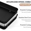 imageEfar 125 x 97 Inch Baking Pan Nonstick Stainless Steel Rectangle Cake Pan for Baking Brownies Casseroles Lasagna Stainless Steel Core ampamp Nonstick Coating Nontoxic ampamp Oven Safe1
