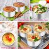 imageEfar 4 Inch Small Cake Pan Set of 6 Stainless Steel Mini Round Smash Cake Baking Pans Tins NonToxic ampamp Healthy Mirror Finish ampamp Dishwasher Safe4 InchSet of 3